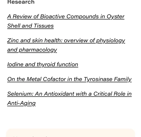 After: everything shows, down to the research links